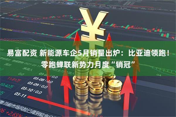 易富配资 新能源车企5月销量出炉：比亚迪领跑！零跑蝉联新势力月度“销冠”